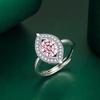 BELLA BOX Leaf Opening Resizable Rings For Women Zircon Engagement Party Fine Jewelry Gift