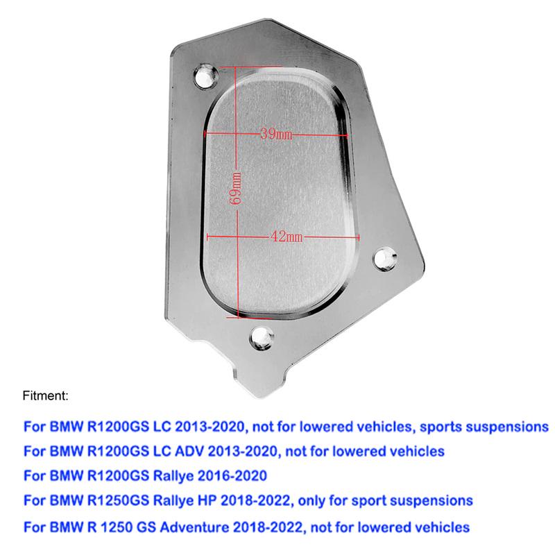 For BMW R1250GS R 1250 GS Adventure ADV R1200GS R 1200 GS LC Motorcycle CNC Side Stand Enlarge Extension Kickstand Foot Pad