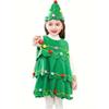 Χριστουγεννιάτικο Κορίτσι Χριστουγεννιάτικο Δέντρο Στολή Φόρεμα Παιδικό Φόρεμα Cosplay Δώρο για Χριστουγεννιάτικο Πάρτι Παράσταση Cross Dressing Φόρεμα για Μπάλα