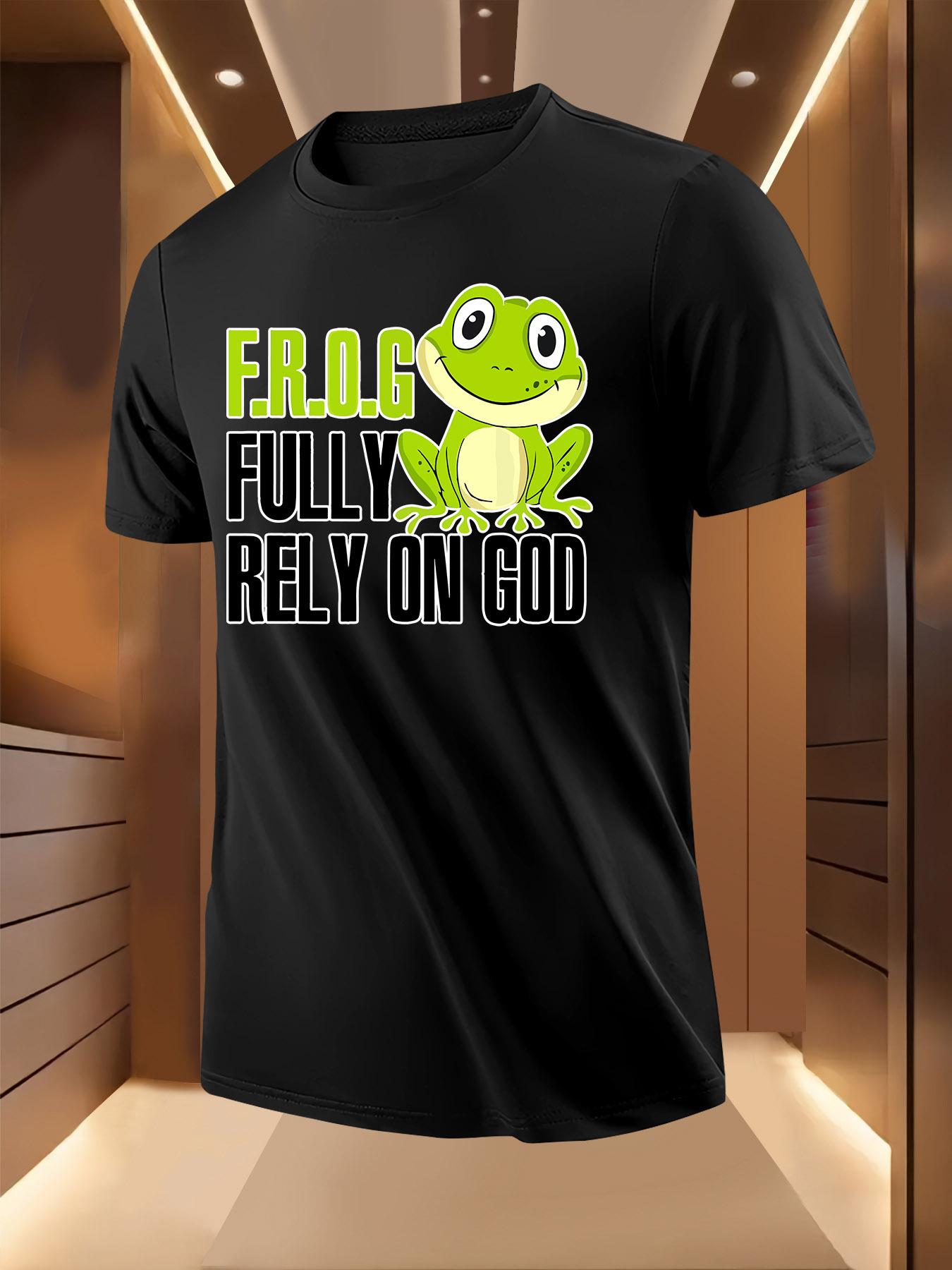 FROG FULLY RELY ON GOD Graphic Tshirt Graphic Tshirt - Gr... XXXL