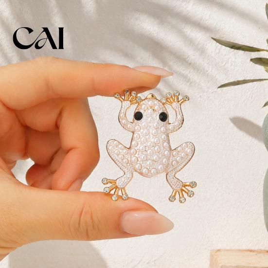Unique Alloy Jewelry Frog for Women, Rhinestone Stud Earrings, Sparkly Cute Cool Personality Earrings Animal Brooch Pin, Vintage Boho Summer