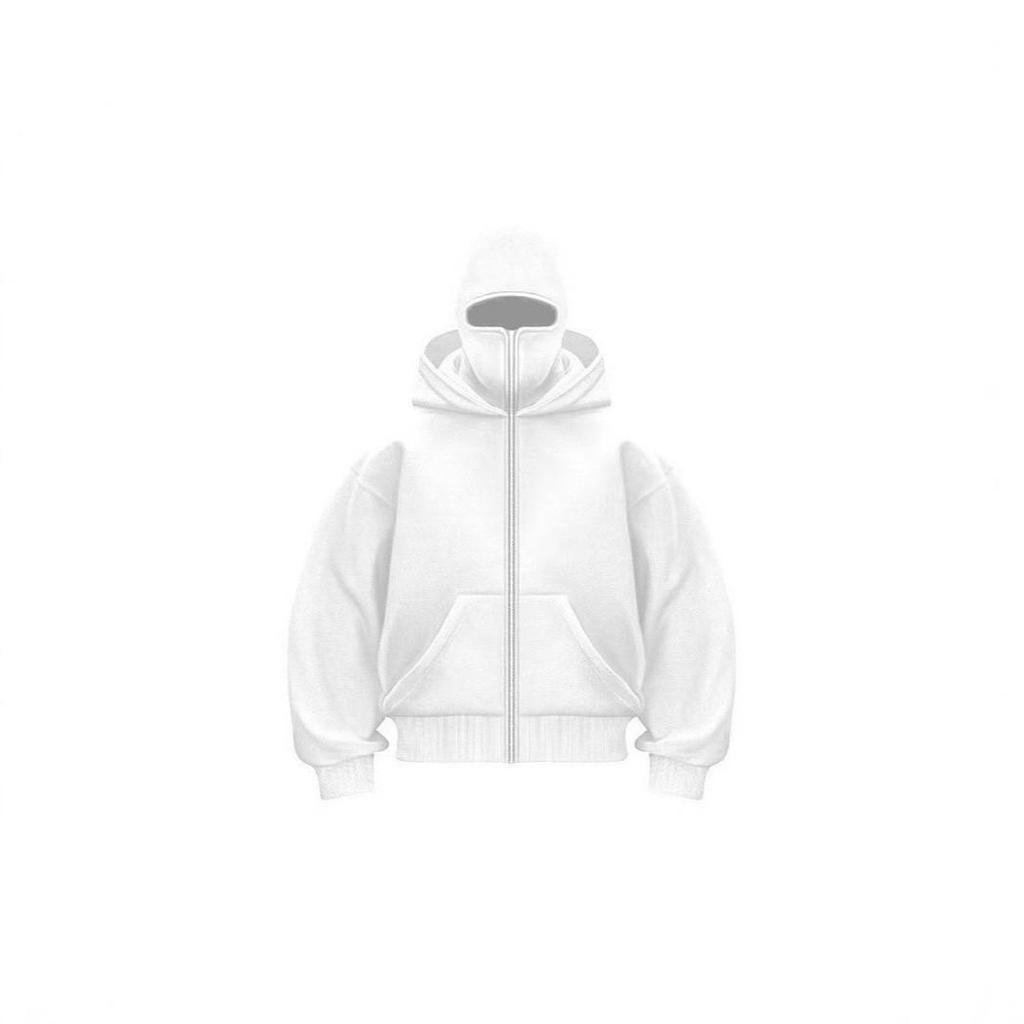 Unisex European Plus Size Double Hood Zippered Sweatshirt Jacket for Autumn/Winter
