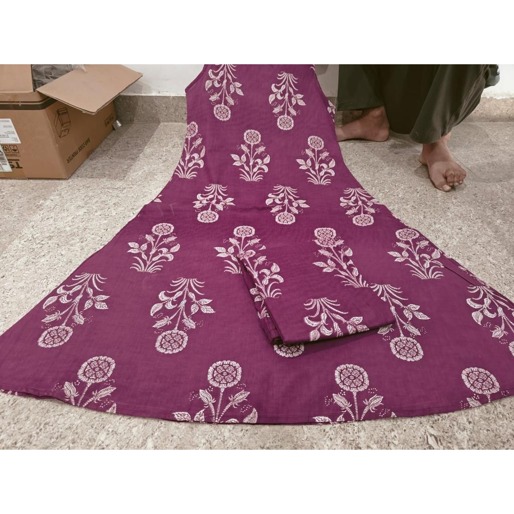 Floral Printed Sleeveless Top Kurti Palazzo Set Indian Women's Kurta Cord Set