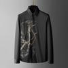 Autumn  Fashion Style Harajuku Slim Fit Tops Loose Casual All Match Shirt Pointed Collar Printed Button Long Sleeve Blusa