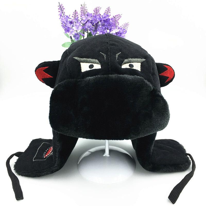 Chapeau Homme Hiver Chapeau Lei Feng Femme Mignon Épais Coton Extérieur Jeunesse Chaud Chapeau Locomotive Anti-vent Froid