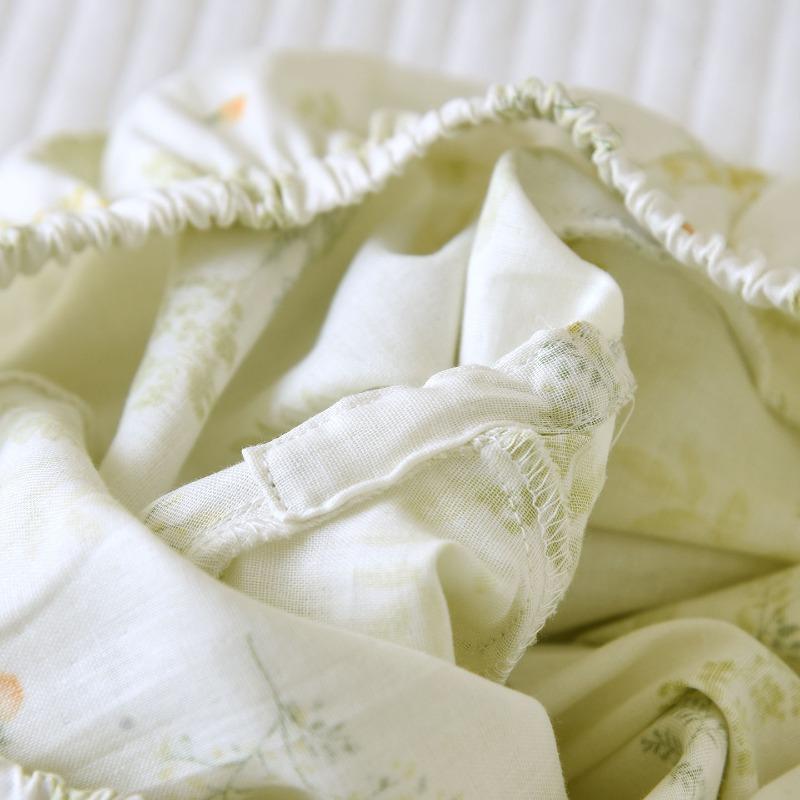 2025 Neues Frühjahrs- und Herbst-Damen-Pyjama-Set 100% Baumwollgaze Einfach Langarm Lange Hose Zweiteiliges Heimkleidungsset
