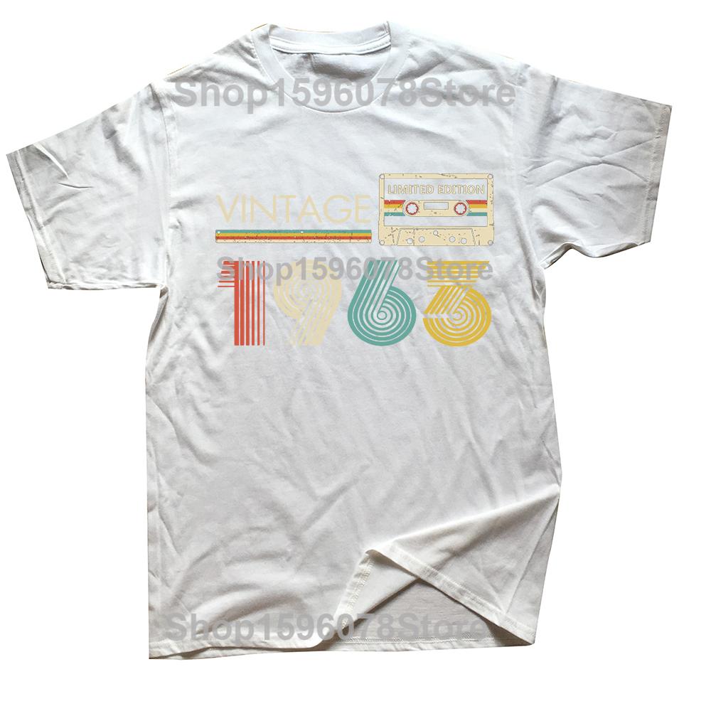 Cassette Vintage 1963 63th 63 Years Old Birthday Party Men T Shirts Limited Edition Retro Graphic Tee Cotton Classic Tshirts