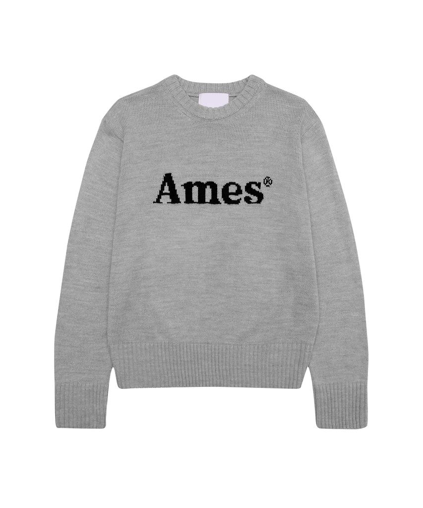 AMES-WORLDWIDE Basic Pullover Knit Gray