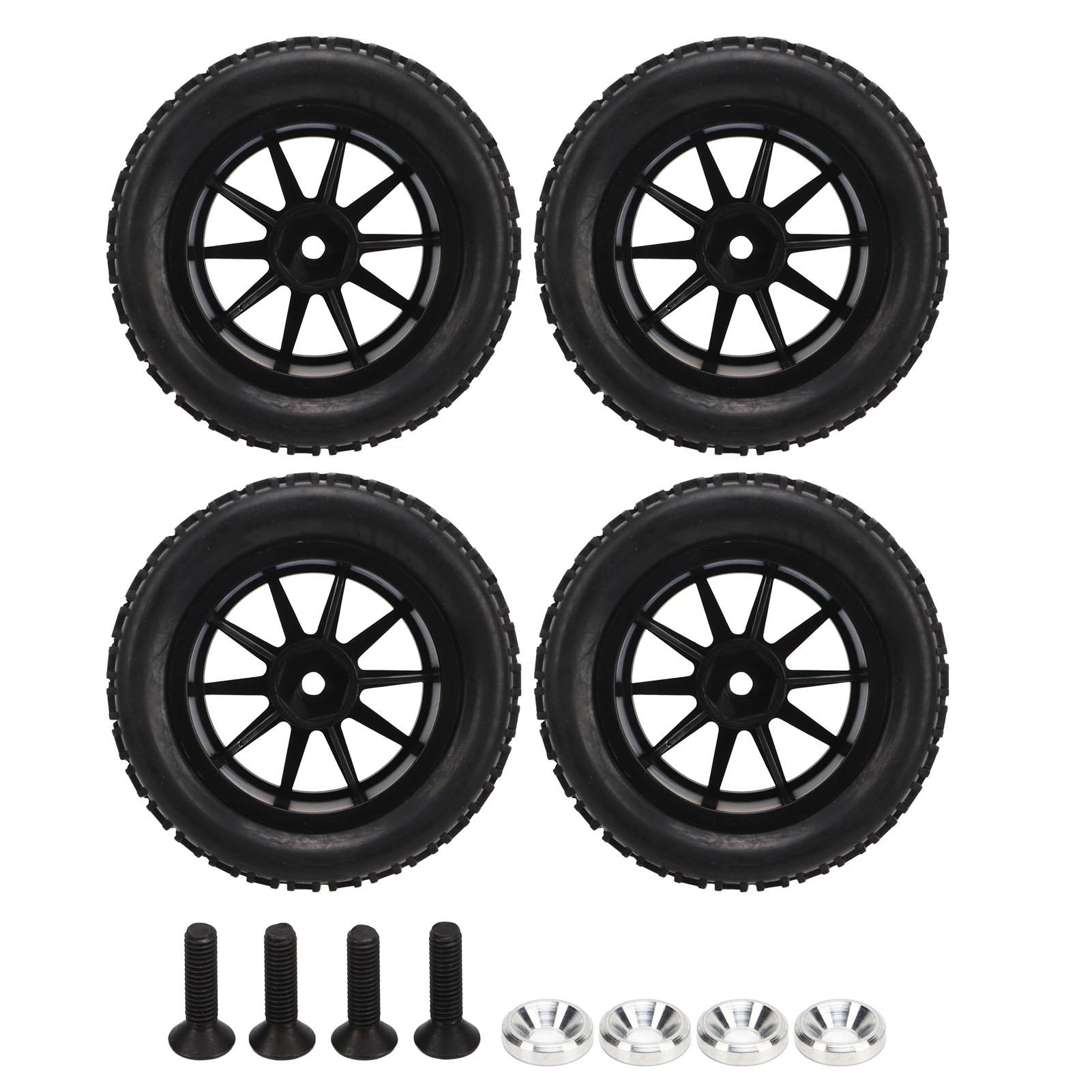 

4Pcs 116 Scale RC Car Tires RC Tires with 10 Spokes for 116 Remote Control Car AXI31594 2BL