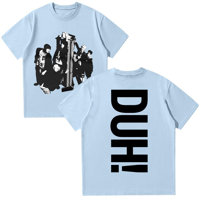 

P1Harmony 2025 Міні-альбом DUH Графічні футболки Бавовняні топи з коротким рукавом Чоловічий одяг Подарунок для фанатів P1Harmony Одяг Унісекс M