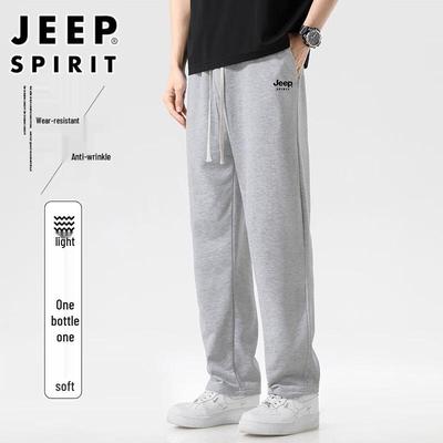 JEEP SPIRIT Men's Lightweight Straight-Leg Casual Pants