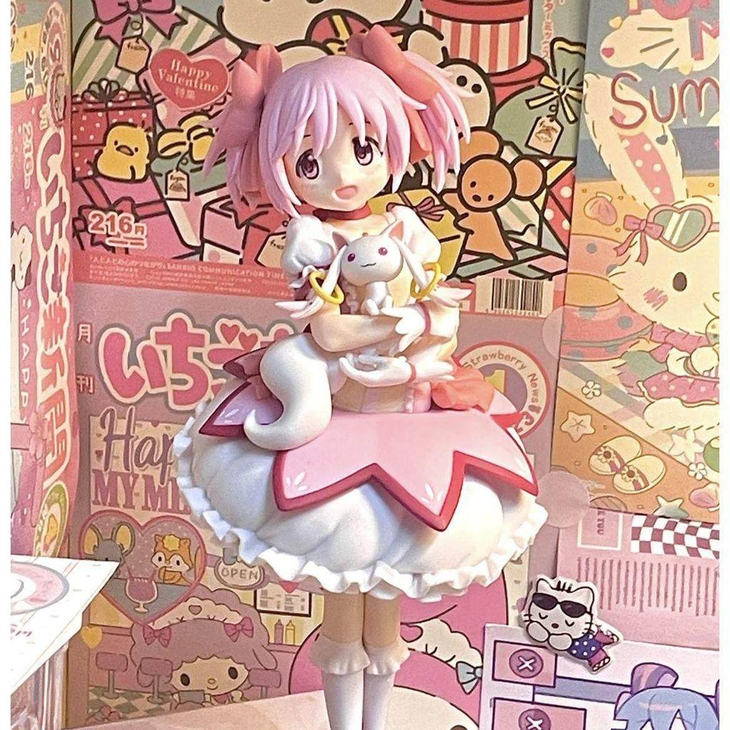 18Cm Puella Magi Madoka Magica Aniem Figure Kaname Madoka Magic Girl Pvc Anime Action Figures Model Anime Cartoon Model Toy Gift