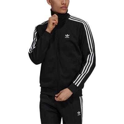 Originals Trefoil Zip-Up Gestreifte Sportjacke Herren Oberteile Schwarz H09112