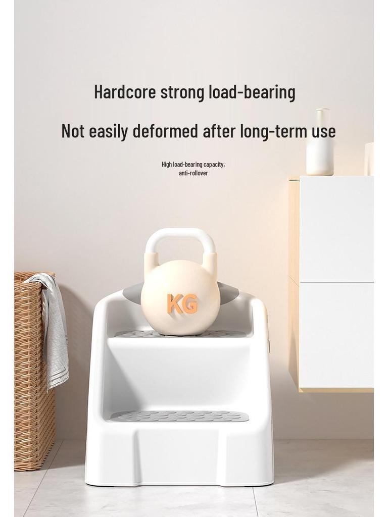 Foldable Two-Step Children's Washstand Stool