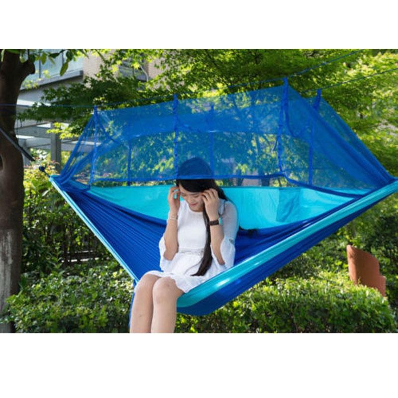 Premium Camping Doppelperson Reise Outdoor Zelt Hängemattenbett mit Moskitonetz