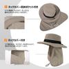 Safari Hat Mesh Adventure Hat Foldable Boonie Hat Hooded Neck Cover UV Protection Sun Hat Wide Brim UV Outdoor Cycling Climbing Fishing Golf Hiking