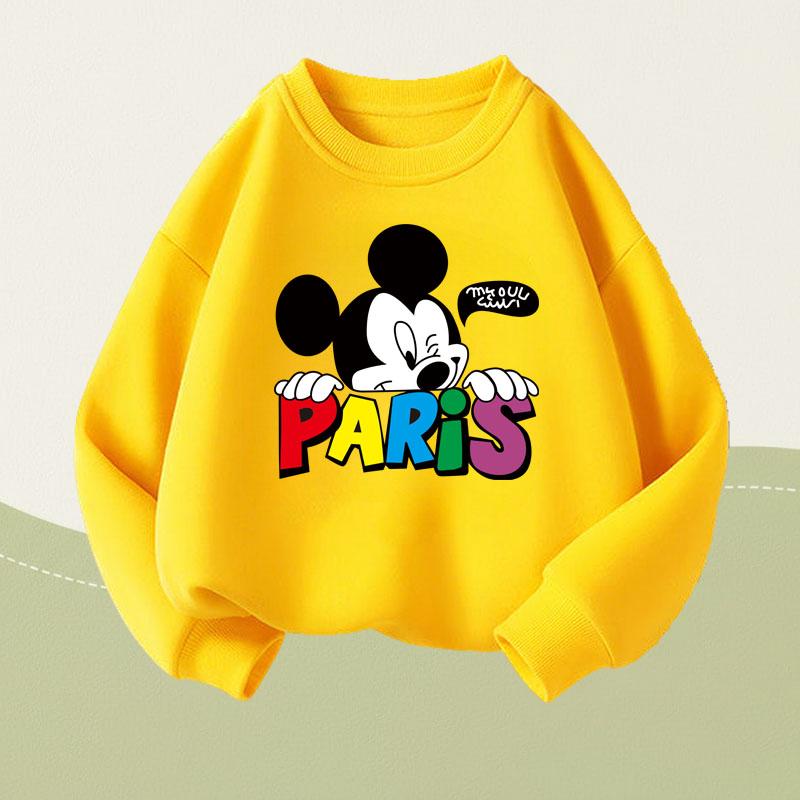 Autumn Boys New Long Sleeve Tops Cartoon Printed Children's O Neck Hoodies Kids Casual Sweatshirts Breathable Sport Clothes