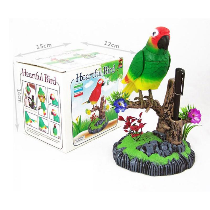 Sound Voice Control Electric Bird Pet Toy Electric Simulation Induction Bird Cage Birdcage Toy