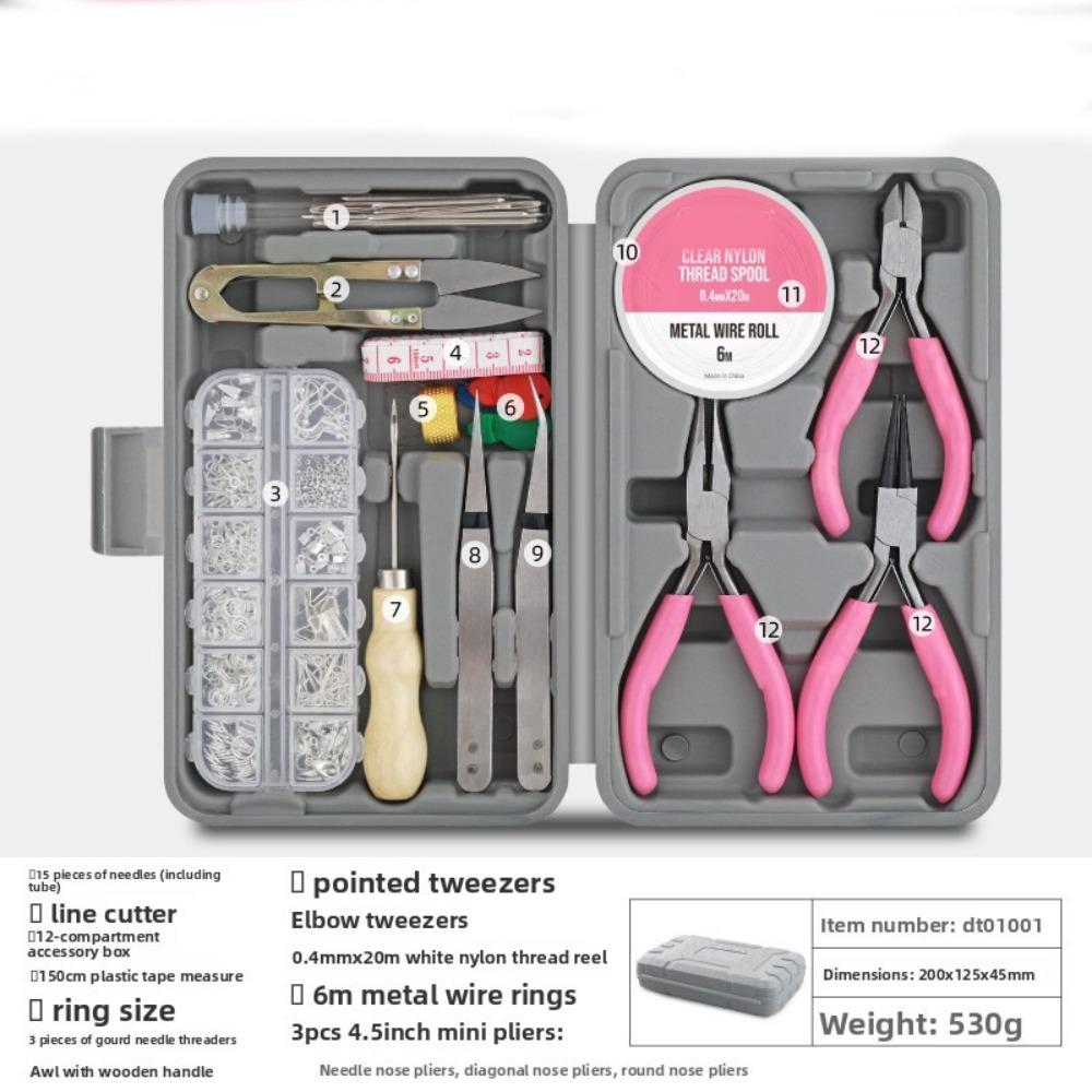 All-in-One Household DIY Tool Kit Compact Heavy Duty Hand Tool Kit Professional Mini Tool Box Set Home Improvement