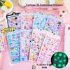 Luminous 3D Embossed Stickers for Kids – DIY Crystal Decorations & Small Gifts.