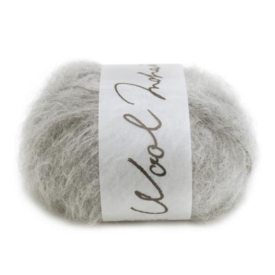 Yokota DARUMA Wool Mohair Extra Pack of Yarn, Thick, Col. 6, Gray, 20g, Approx. 46m, 5, 01-6320