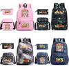 Zaino in Tela Oxford con Stampa Cartoon Toy Story con Chiusura a Zip per Viaggi Casual Adolescenti
