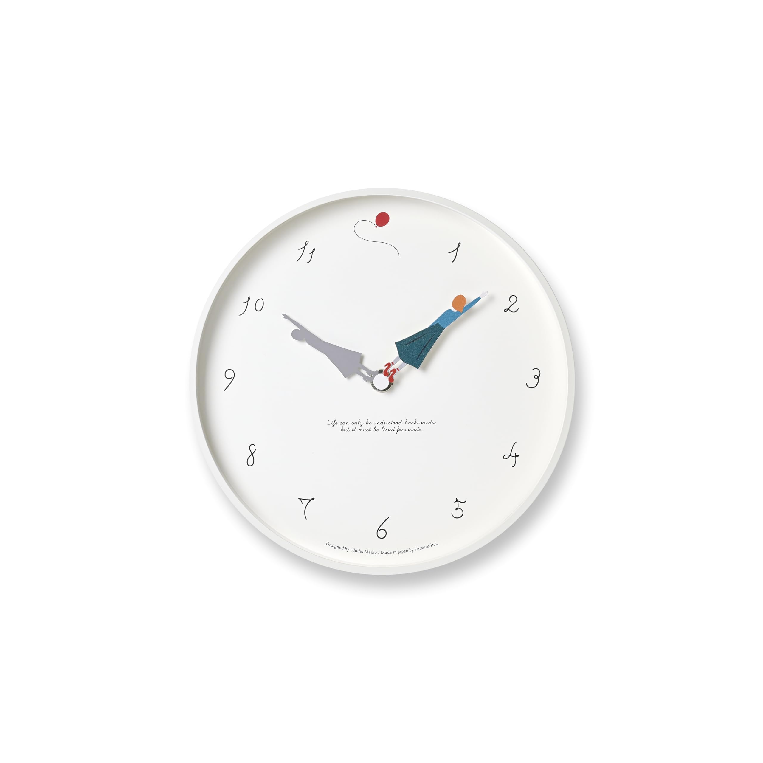 

Lemnos Wall Clock, Wall or Table Clock, Analog, Herstory Balloon, MU23-12, A Balloon Lemnos