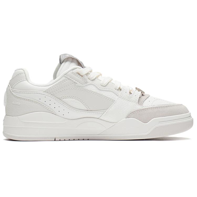 Li Ning Yuebai Thermal Slip Resistant Low top Skateboard Shoes Men's Mist White AGCS251-1