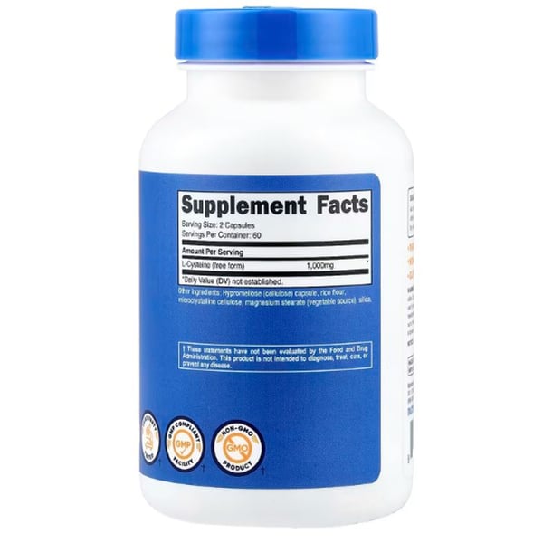 L-Cystein, L-Cysteine 1000, Nutricost 120 Kapseln (27647032)