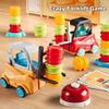 Montessori Engineering Truck Set Press and Go Montessori Stacking Toy  Fine Motor Skills