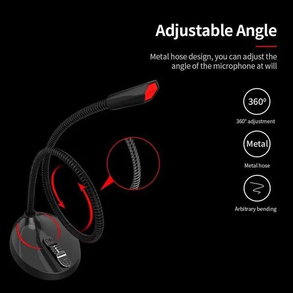 USB Microphone Omnidirectional Recording Studio Speech Mic for PC Desktop Usb / 3.5mm Plug Condenser Microphones