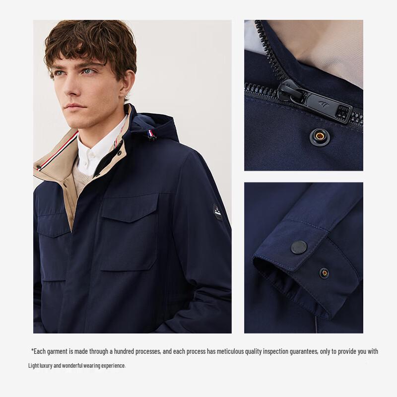 Navigare Men's Padded Hooded Winter Jacket