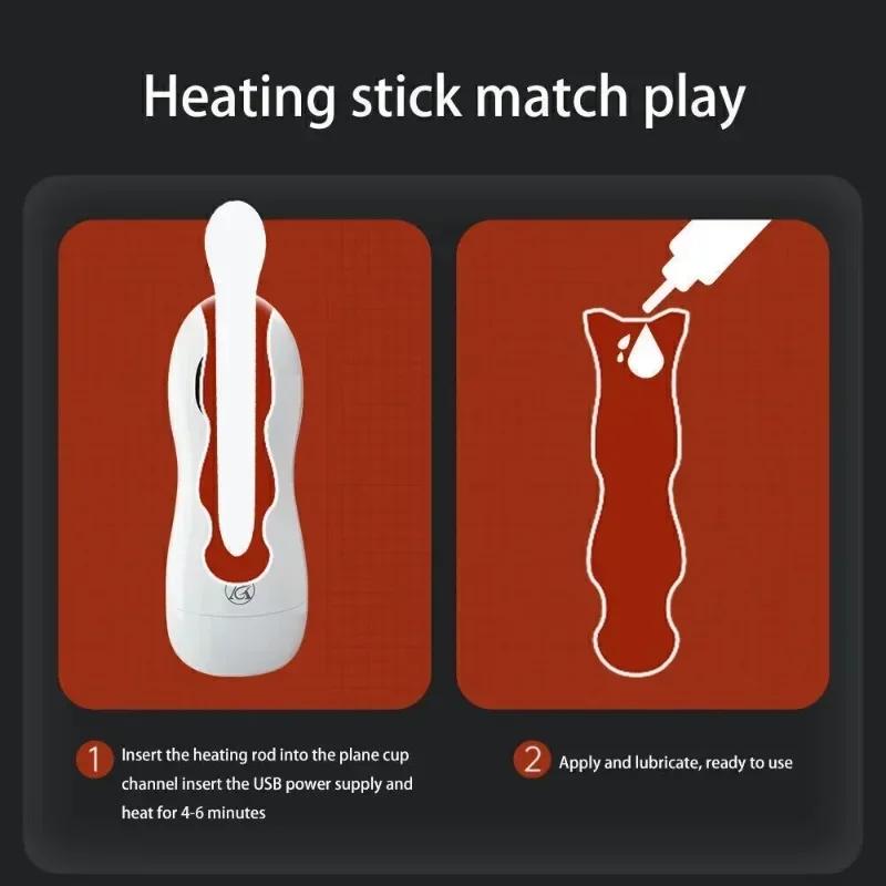 Cupă Masturbator Vibrații Automat Bărbați Fellatio Vagin Real Pussy de Buzunar Glonț Vibrator Penis Oral Adulți Jucării Sexuale Pentru Bărbați