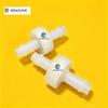 Leak-proof1/4" PVDF Body Ozone FKM Diaphragm Check Valve One-way Sealing for Strong Oxidative and Corrosive Pipelines