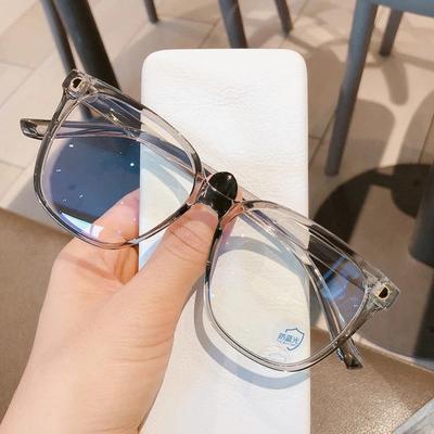 Oversized Anti -Blue Light Myopia Glasses Women Mrn Fashion Eyewear Eye Protection Computer Eyeglasses Diopter 0 -1 .0 To -6 .0