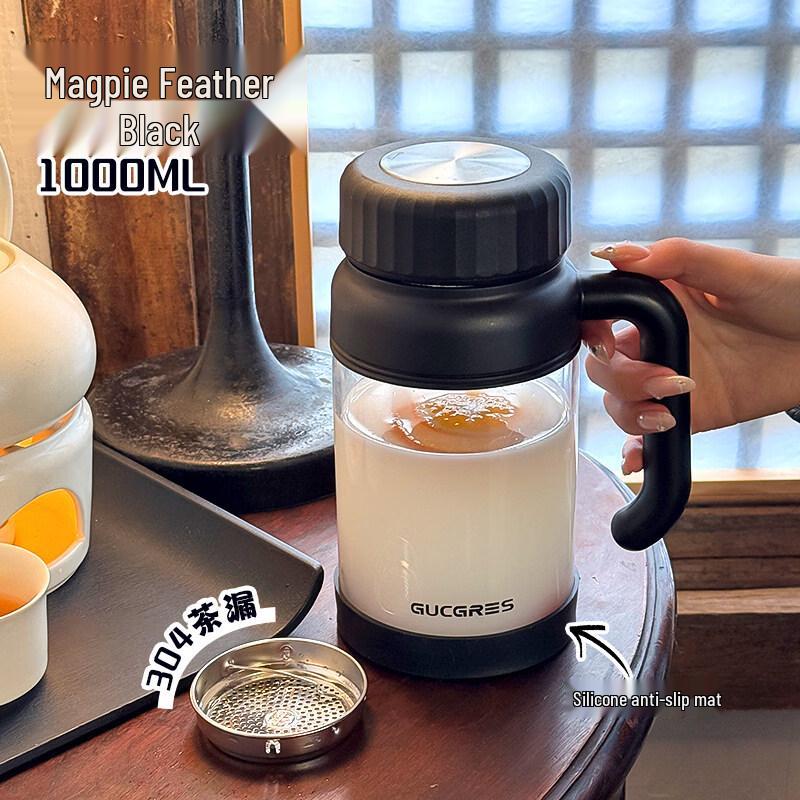 ZISIZ Large Capacity Glass Water Cup