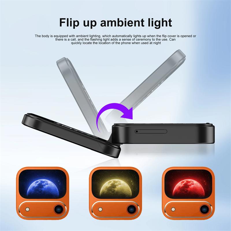 New i17Air 2G Mini Foldable Mobile Phone Dual SIM Speed Dial Blacklist Flashlight Call Record Flip Cellphone FM Radio