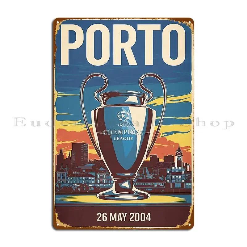 Porto  Metal Sign Cinema Customize Kitchen Bar Cave Living Room Tin Sign Poster 20x30cm（7.8x11.8inch）