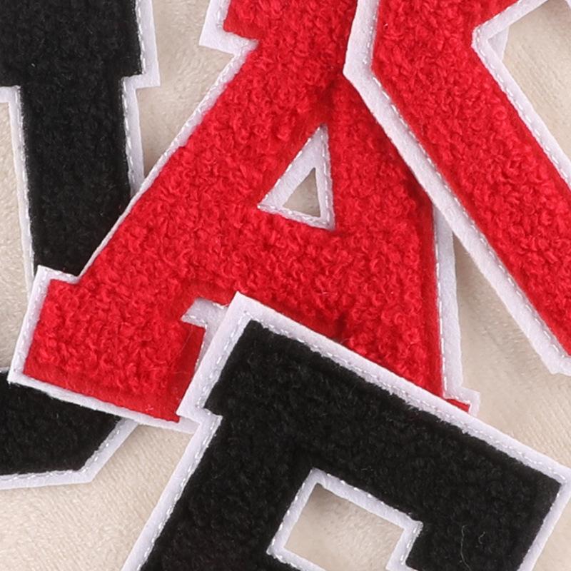 Computer Embroidery Label Cartoon English Alphabet Patch Sticker Towel Embroidery Cloth Label Patch Accessories Chenier Embroidery Cloth Sticker