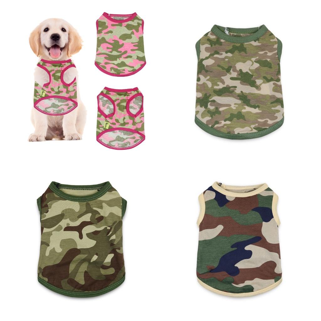 High-quality Drooling Dog Camo Pet Clothing In Cotton Material Available In Multiple Colors