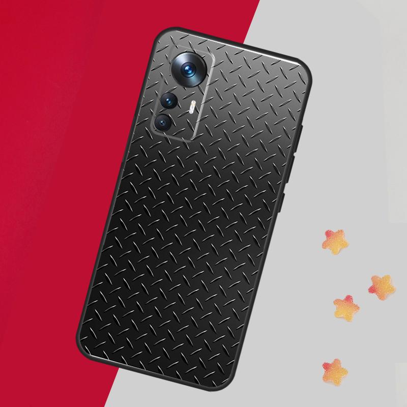 Steel Iron Metal Pattern Case For Xiaomi 13T Pro 12T 11T 12 14 13 Lite 12X POCO F5 X3 X5 Pro X4 F4 M5 M5s F3 Cover