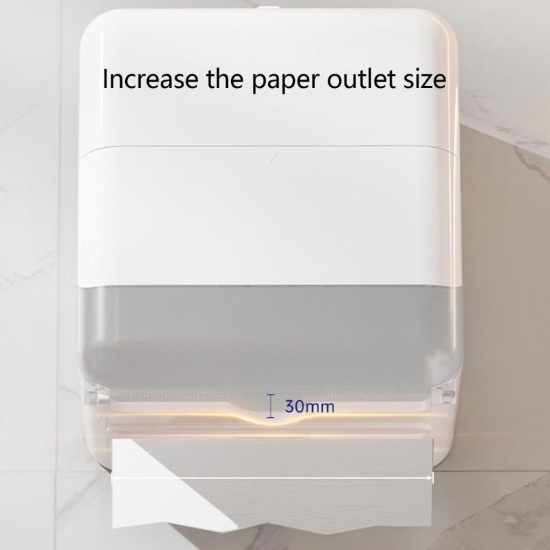 Bathroom Tissue Storage Box Large Capacity Plastic Waterproofed Design Wall Mounted For Bathrooms