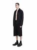 Chaenseseunoi Side Pleat Wide Fit Bermuda Pants Black/M251Pt05Bk