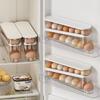 Transparent Egg Holder Rack Ladder Style Egg Organizer Holder  for Refrigerator Side Door