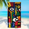 Abstract Boho Print Beach Towel Large Sarong 80x160cm Tribal Art Summer Pool Beach Blanket Gift