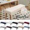 Long Bench Cover Jacquard All-inclusive Piano Stool Cover Living Room Bench Seat Protector Anti-Dust Rectangle Chair Slipcover