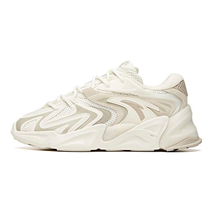 Anta Pulse Non-Slip Wear-Resistant Low-Top Dad Shoes Men sneaker Ivory-White 912048851-4
