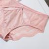 Hollow Out Mid Waist Panties Breathable Plus Size Triangle High Elasticity Women’s Panties