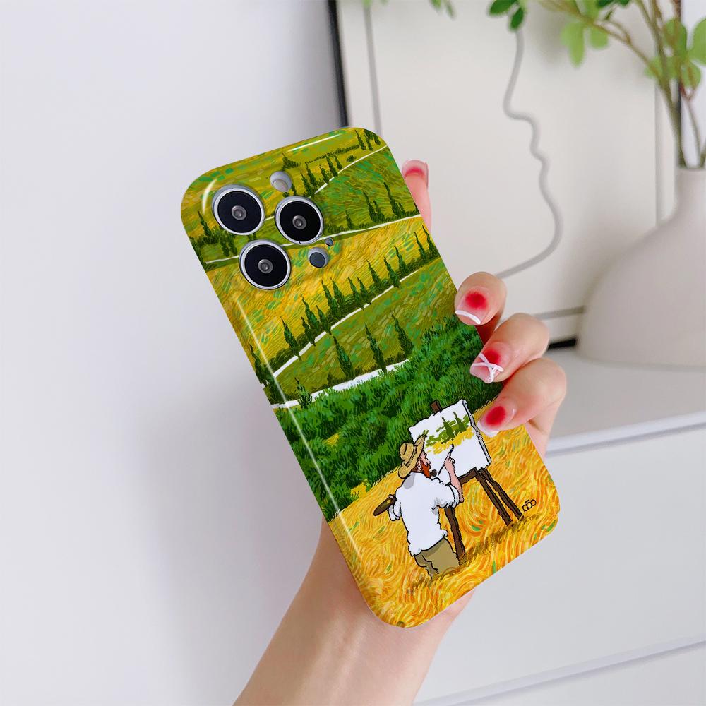 All-inclusive Film Handyhülle Cartoon Mode Design Hartschale Vollständige Abdeckung Kameraschutzhülle für iPhone Huawei Honor Vivo Google