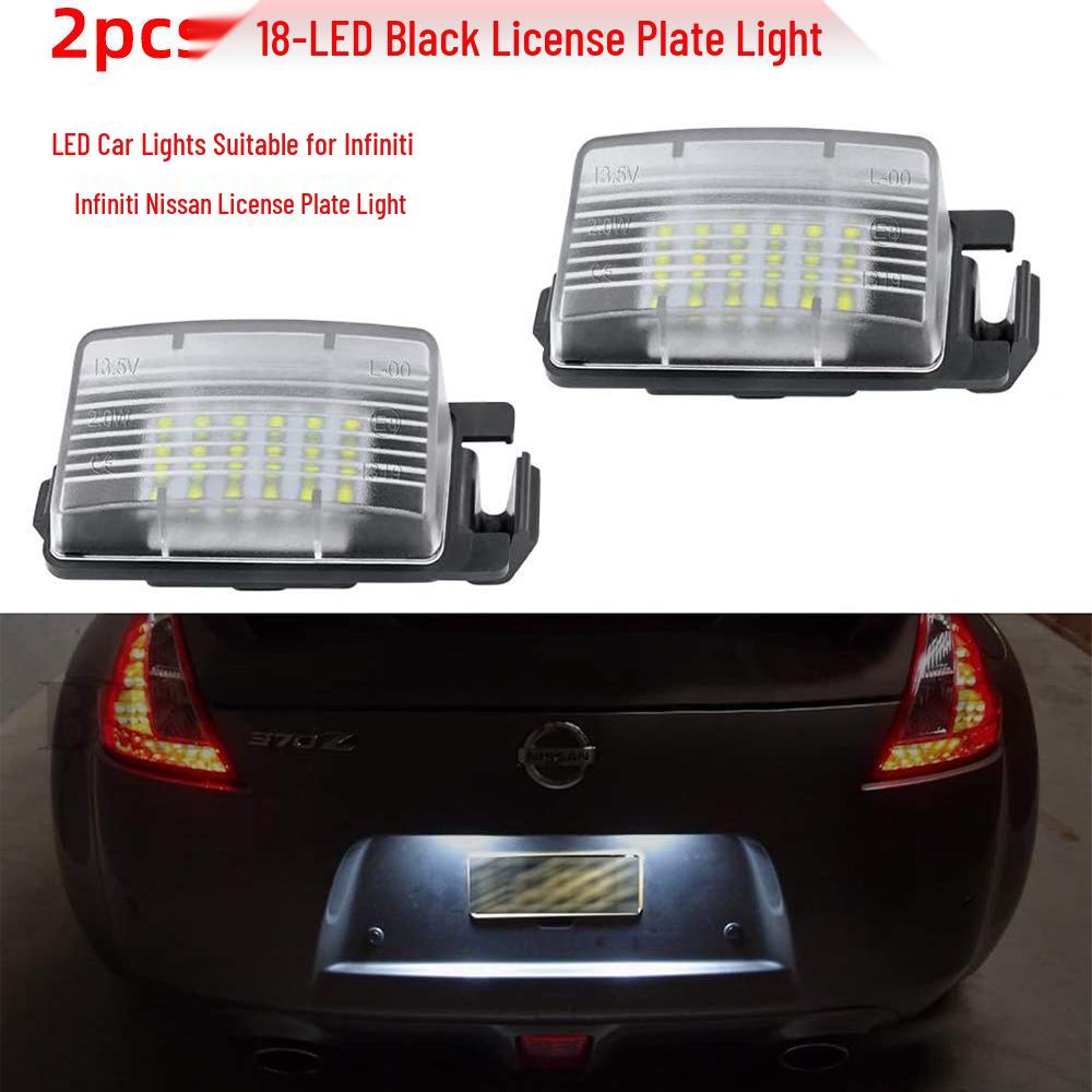 2-Pack 18-LED License Plate Lights for Infiniti Nissan Versa Livina 350Z